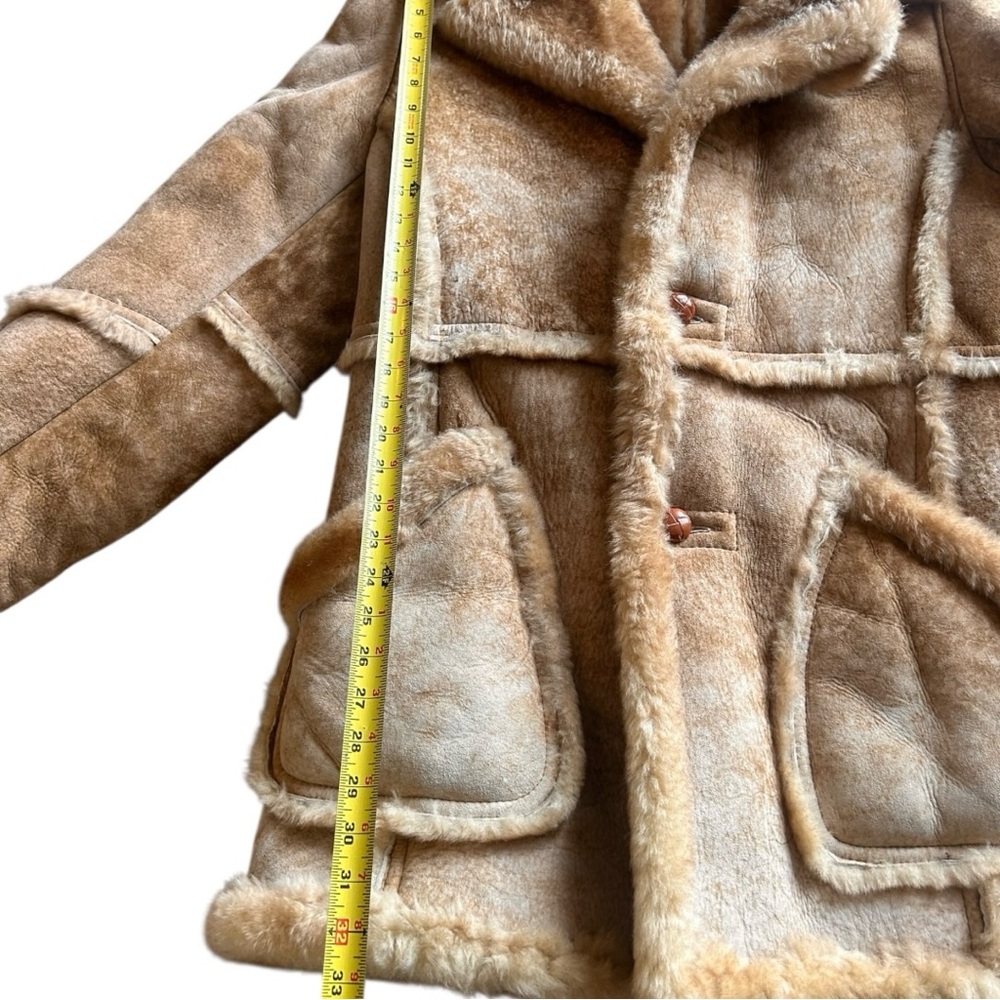 Vintage shearling Marlboro man coat Size 42 Size Large - Picture 4 of 10